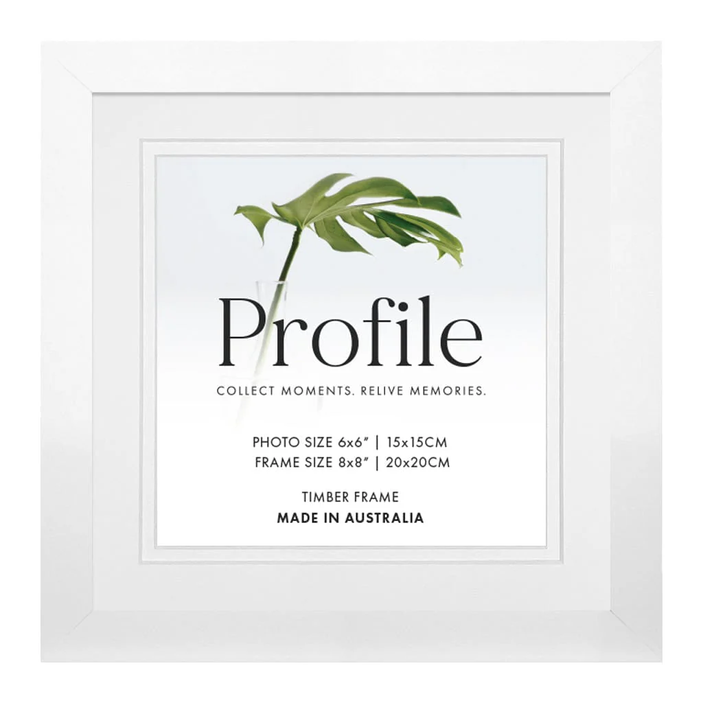 Elegant Deluxe White Square Photo Frames - Image 10