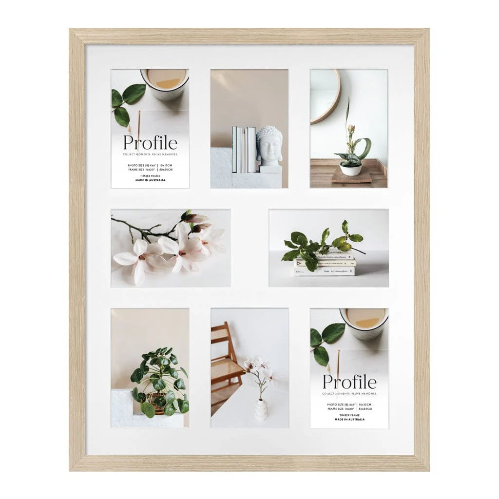 Elegant Gallery Collage Photo Frame - 8 Photos (4x6in) - Image 8