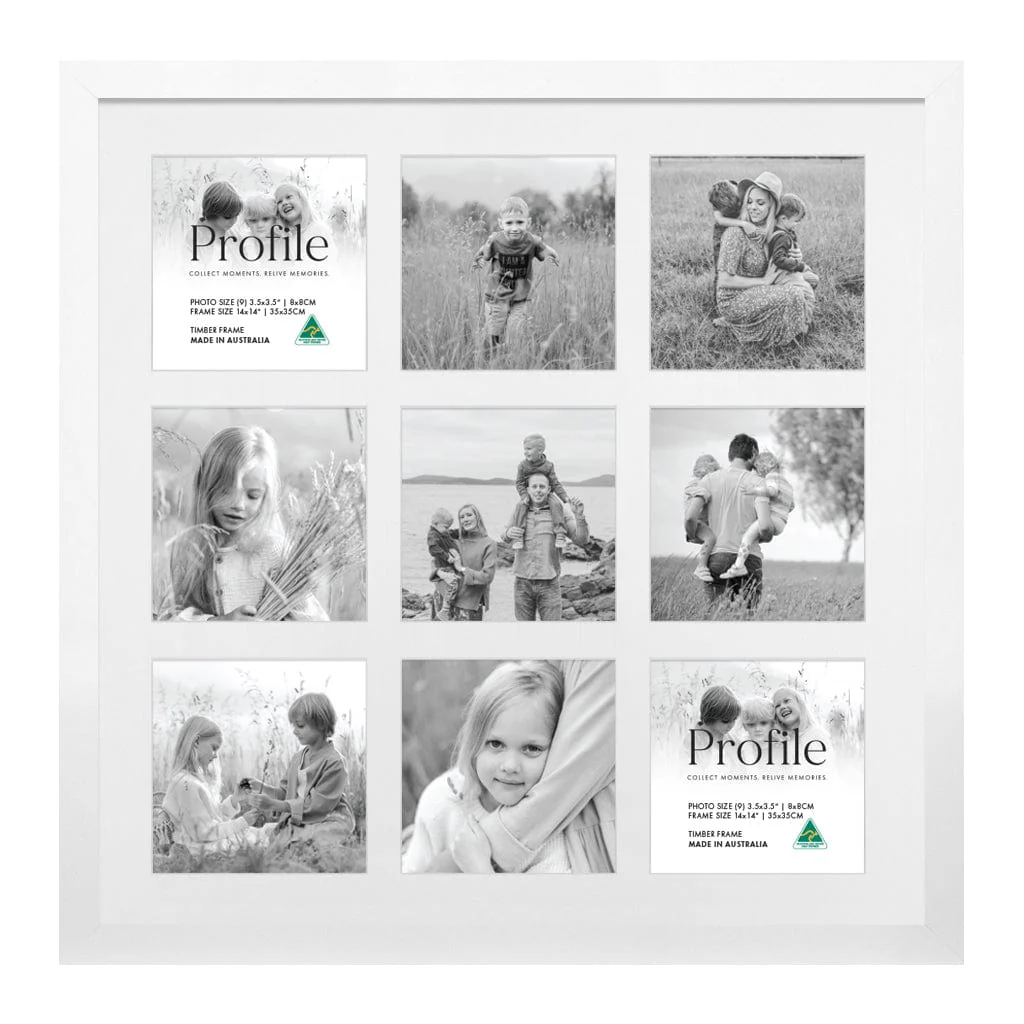 Elegant Insta Square Collage Photo Frame - 9 Photos (3.5x3.5in) - Image 4
