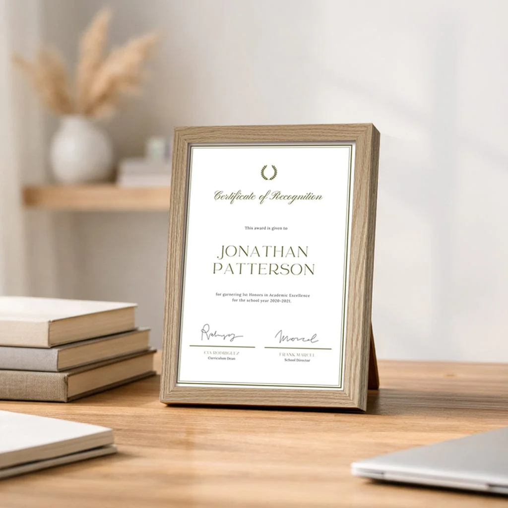 Elegant Natural Oak A4 Set of Frames (Bulk Frame Bundle 3 Pack) - Image 2