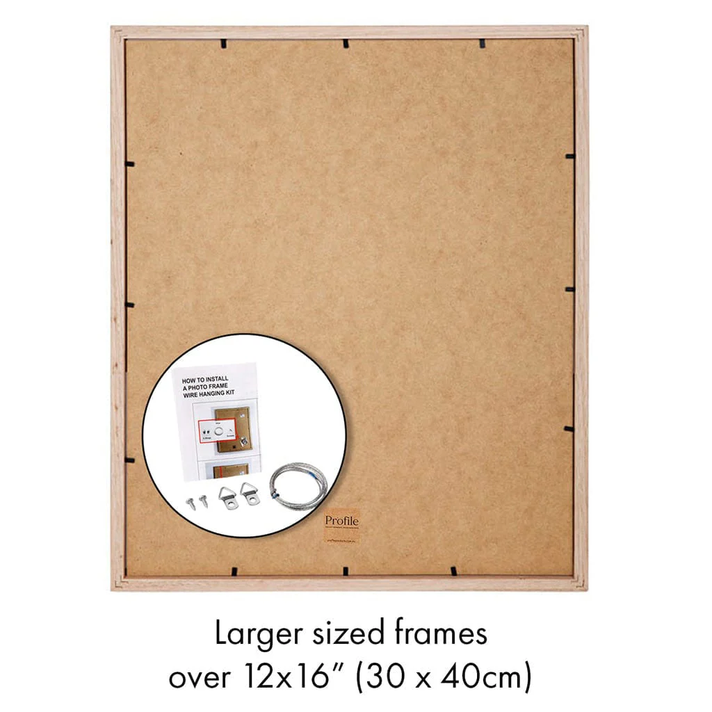 Elegant Victorian Ash Natural Oak Poster Picture Frame - Image 4