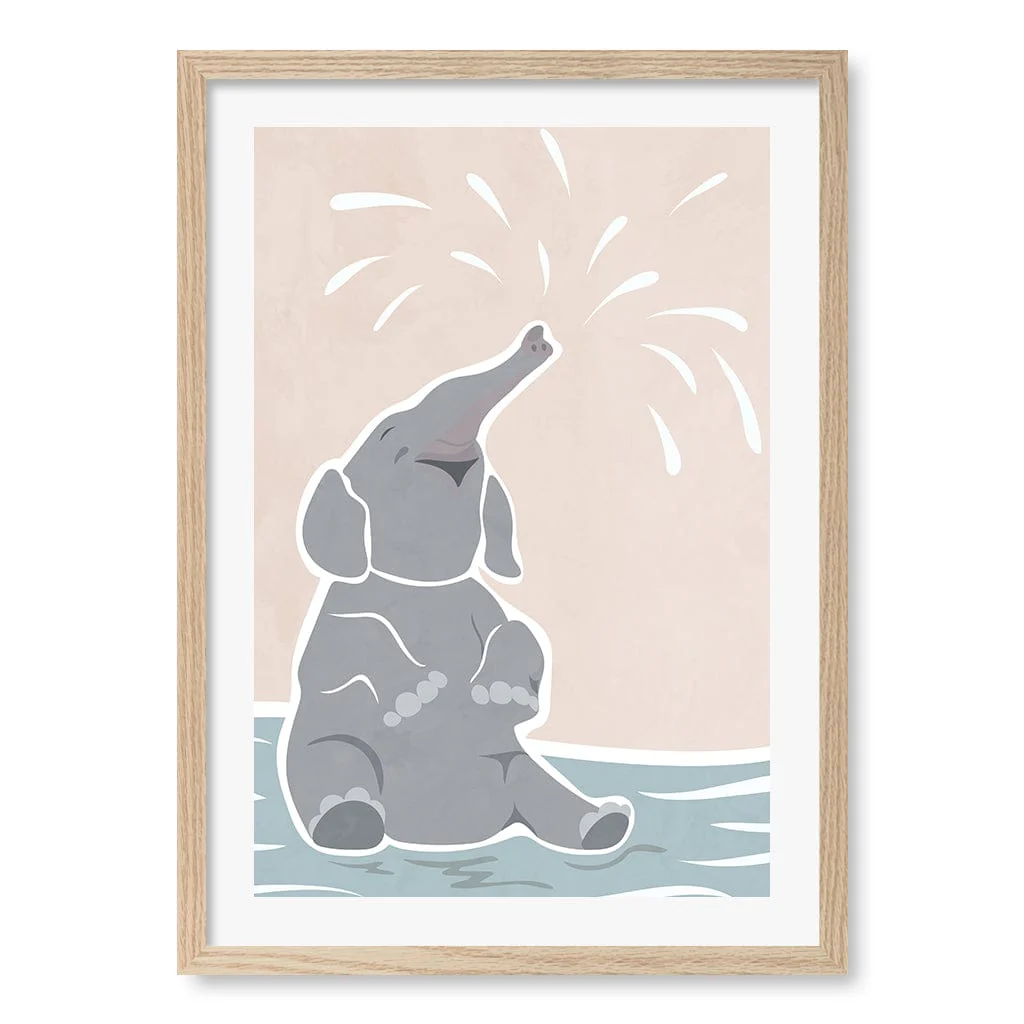 Elephant Joy Nursery Wall Art Print - Image 23