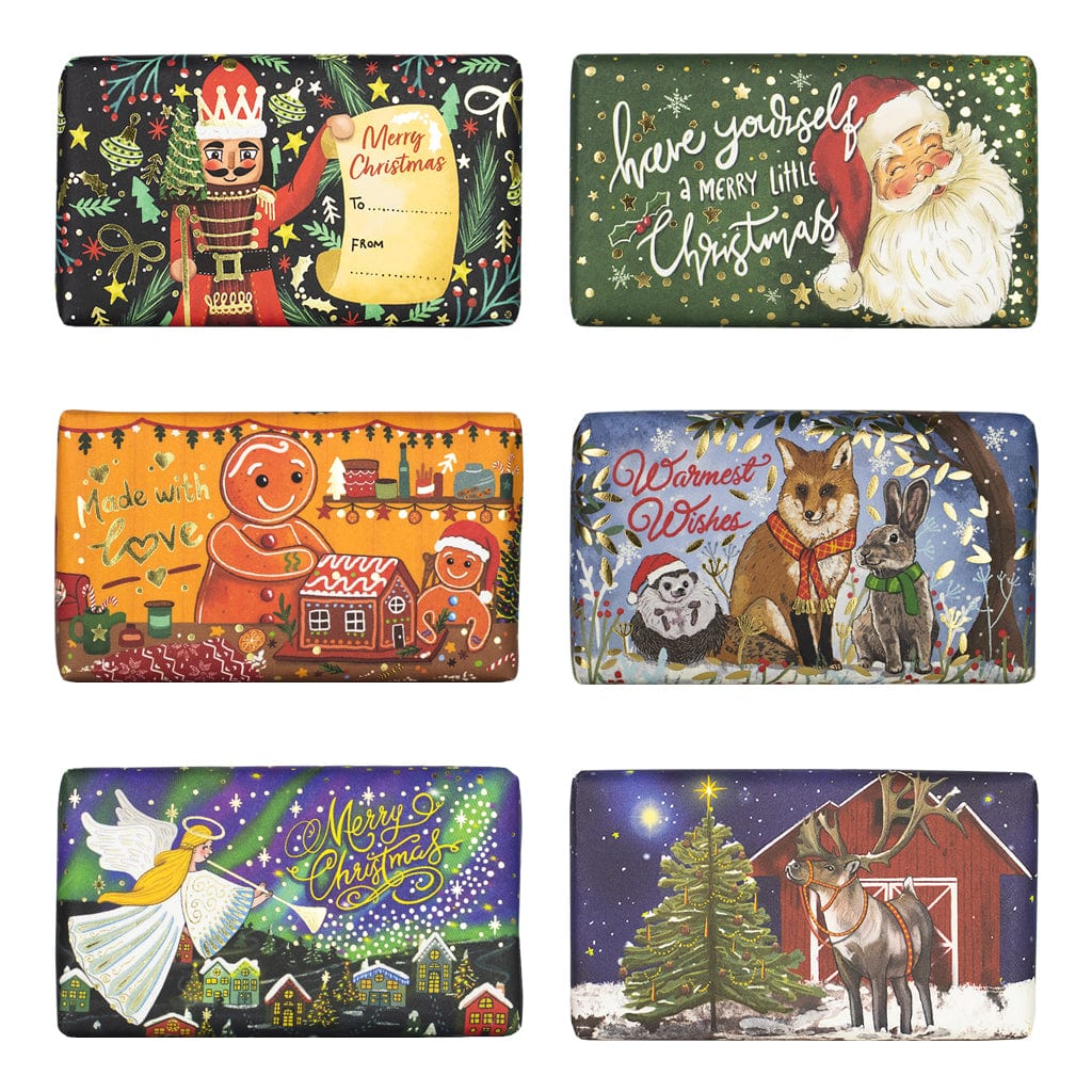 English Soap Company – Christmas Wishes Soap Bar Collection (6 x 190g)