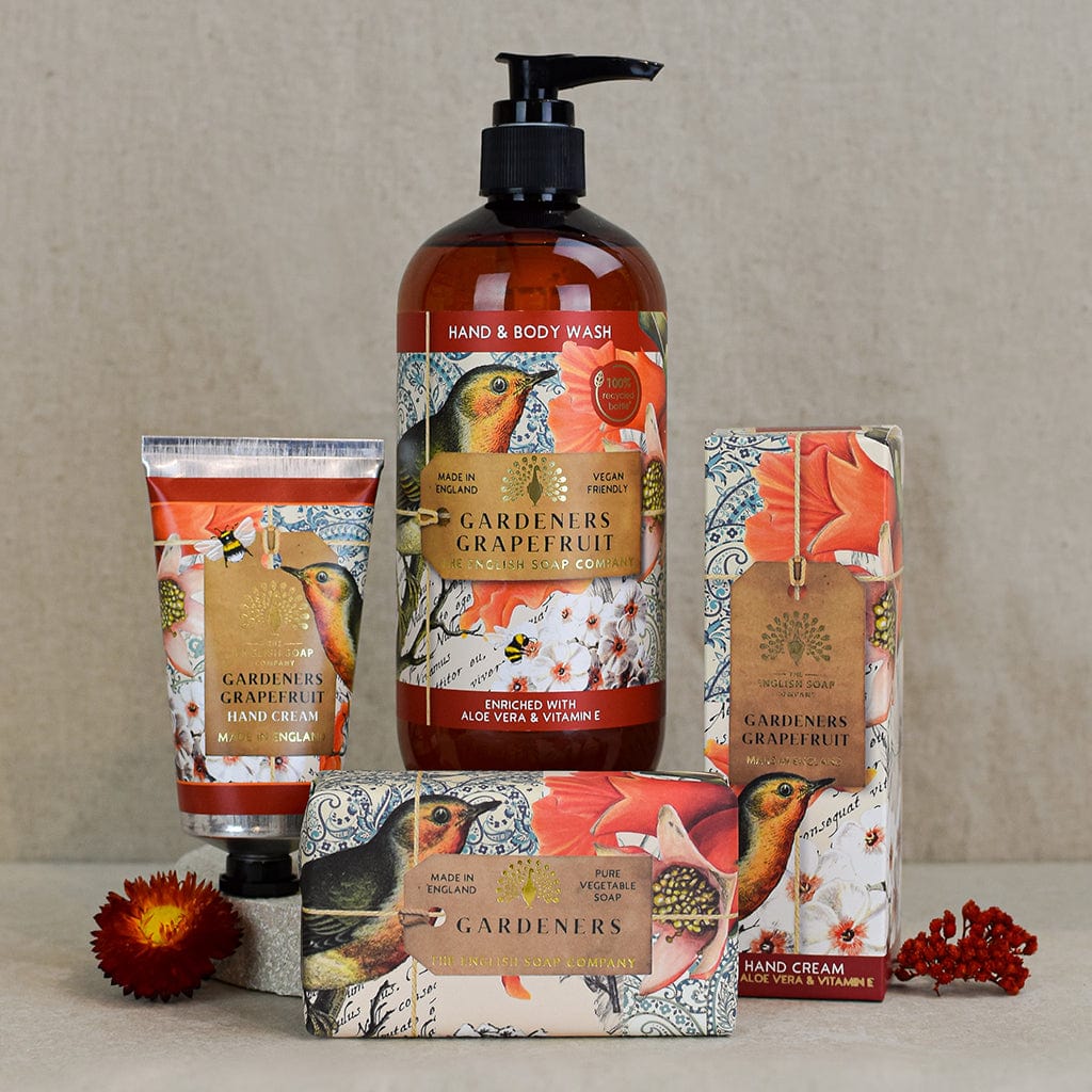 Gardeners Grapefruit Hand Cream, Soap & Wash Bundle - The English Soap Company - Image 2
