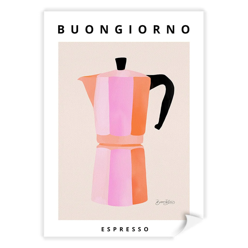 Espresso Buongiorno Modern Wall Art Print by Baroo Bloom - Image 15