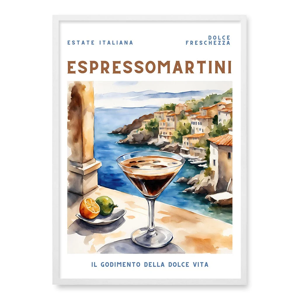 Espresso Martini Cocktail Wall Art Print - Image 11