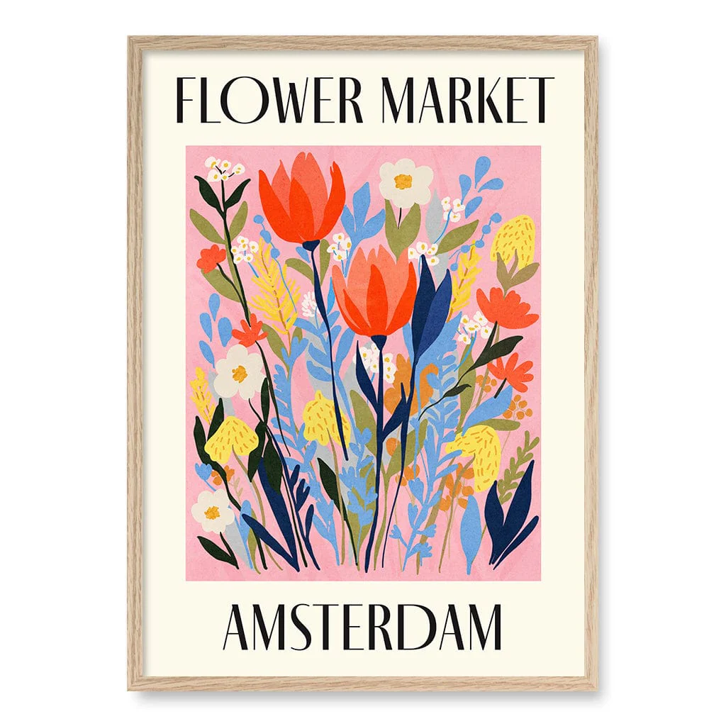 Flower Market Amsterdam Modern Wall Art Print - Image 12
