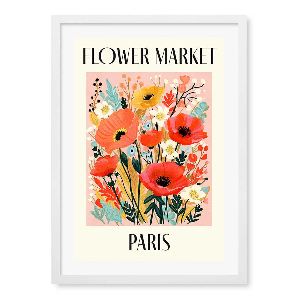 Flower Market Paris Modern Wall Art Print - Image 15