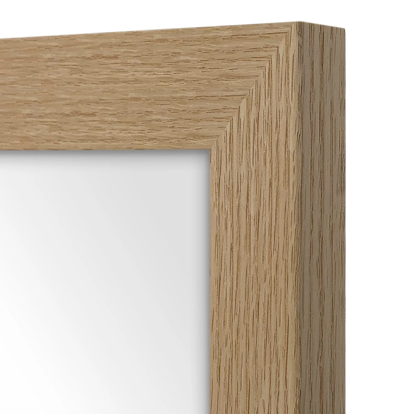 Classic Natural Oak Framed Mirror – 10x12 Inch Tabletop Display - Image 3