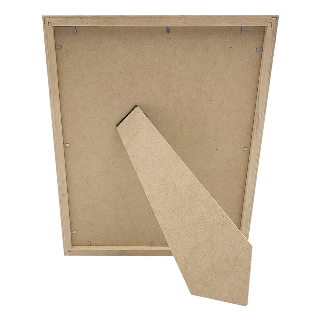 Classic Natural Oak Framed Mirror – 10x12 Inch Tabletop Display - Image 5