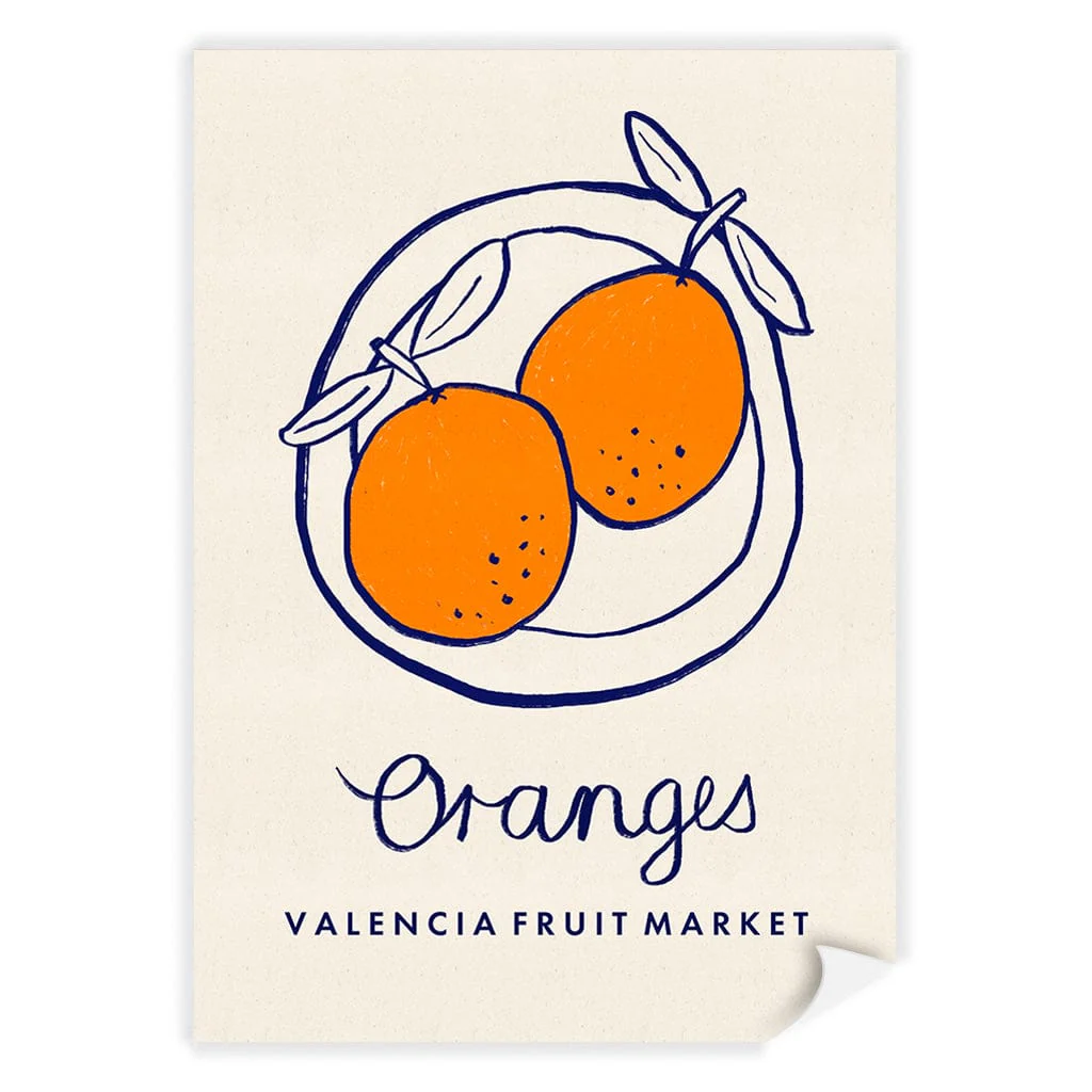 Fruit Market Oranges Modern Wall Art Print - Image 14