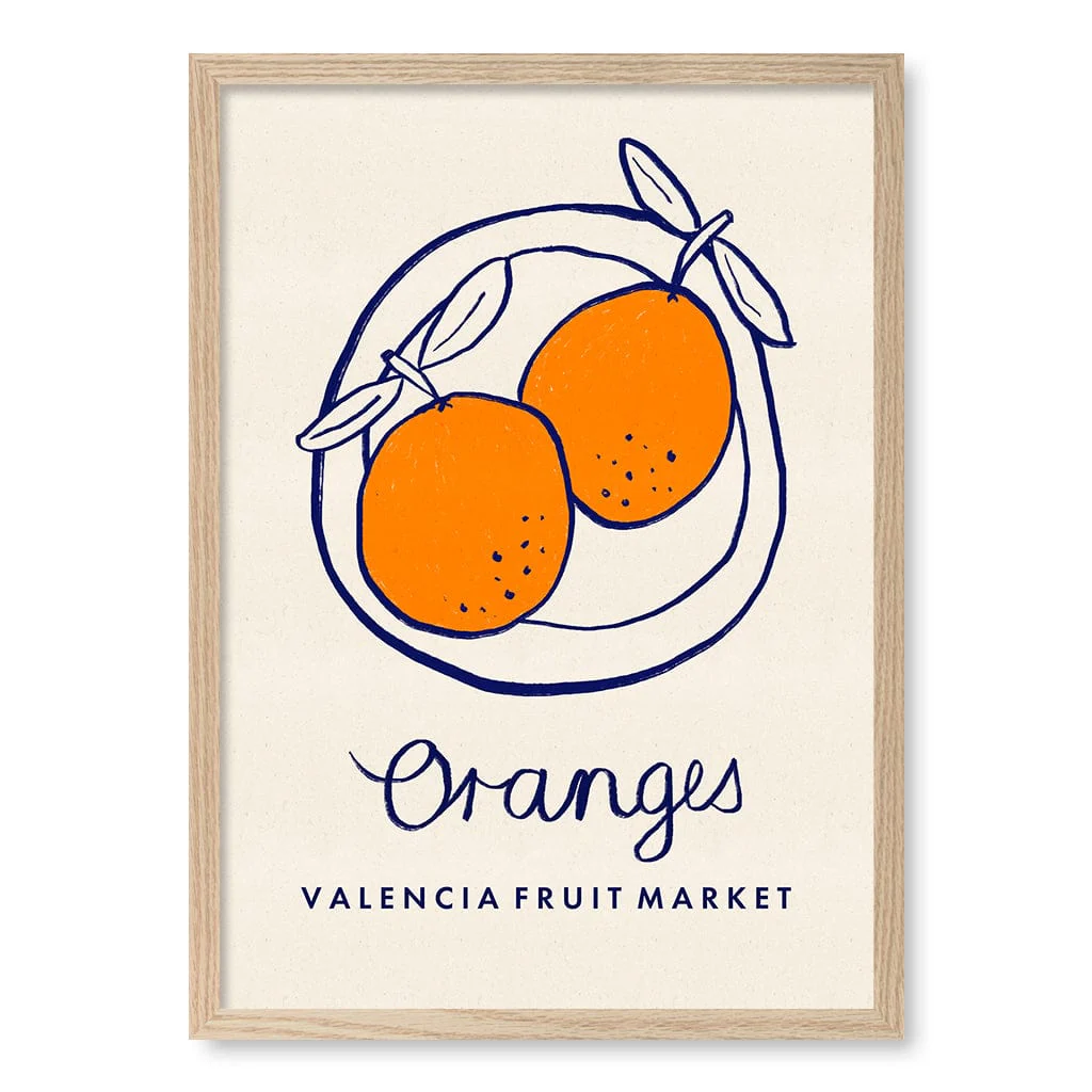 Fruit Market Oranges Modern Wall Art Print - Image 20