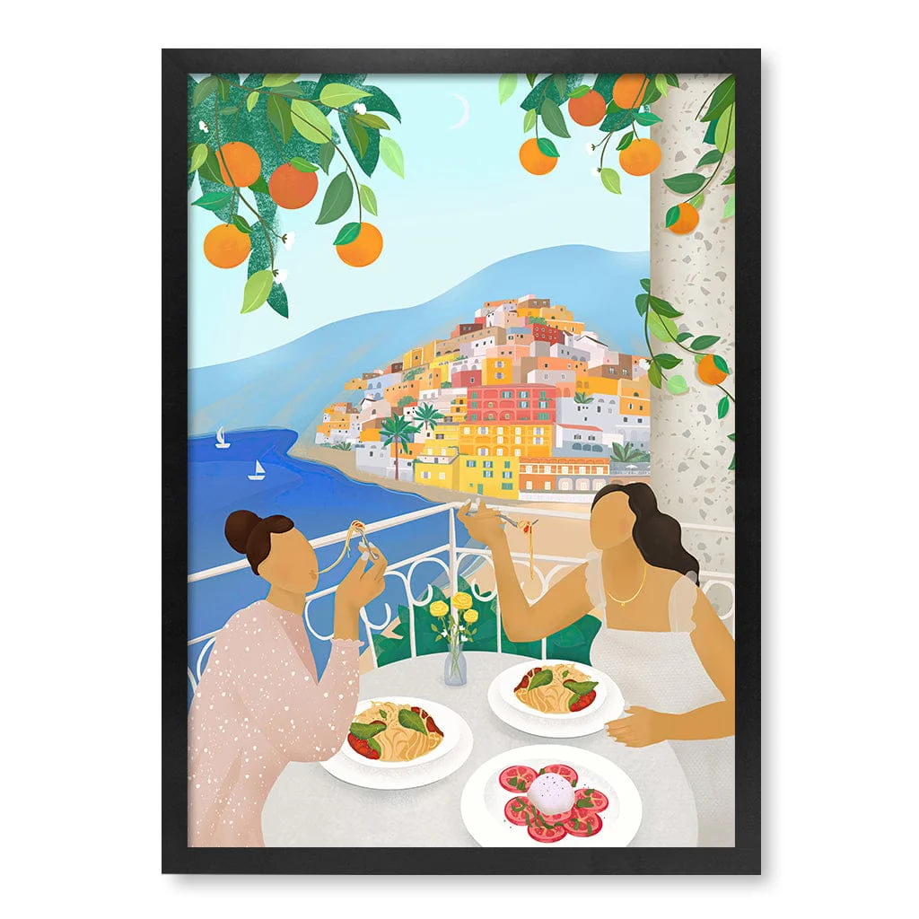 Girls in Positano Modern Wall Art Print by Petra Lizde - Image 15