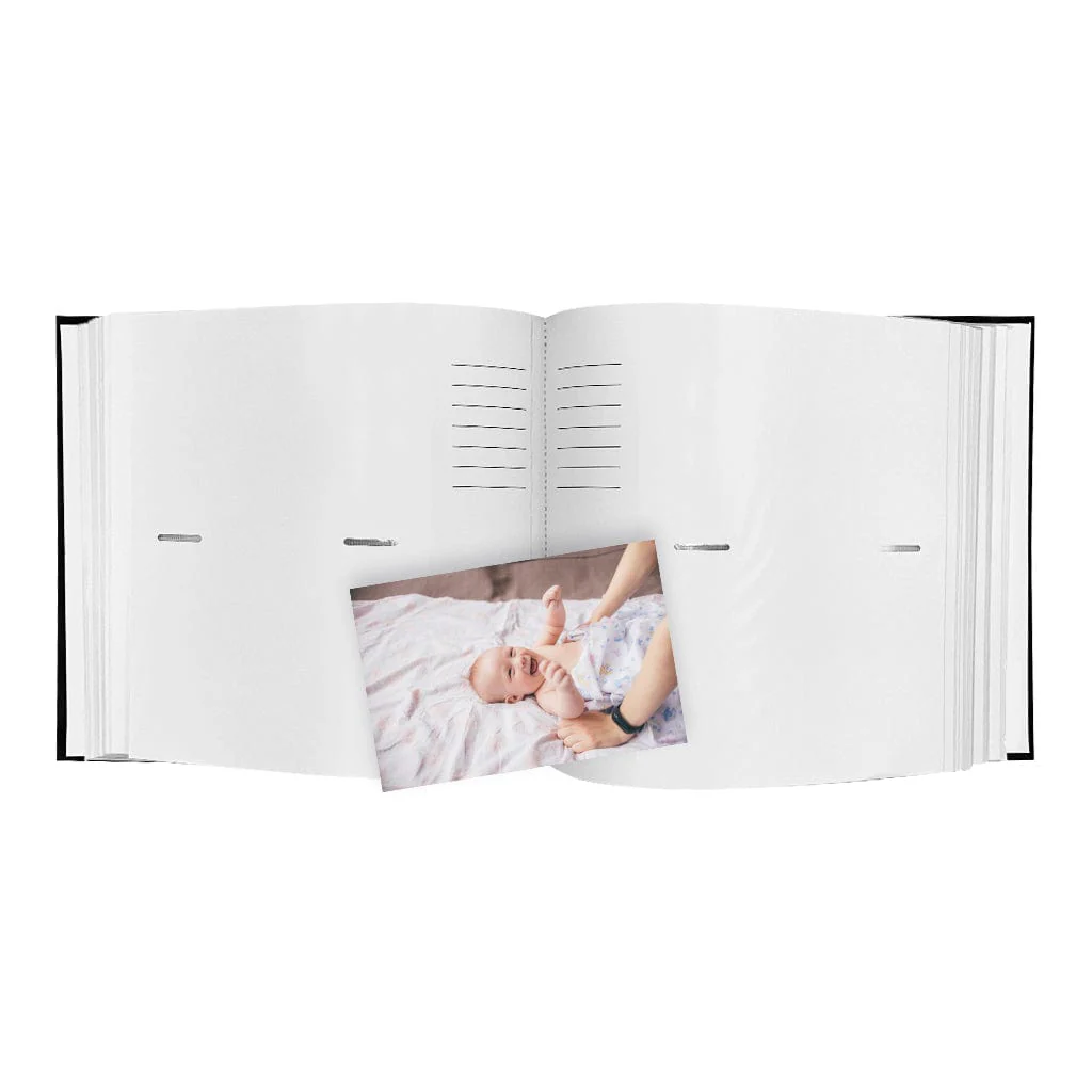 Glamour Black Slip-In Photo Album 200 Photos Value Pack (2 Pack Bundle) - Image 5