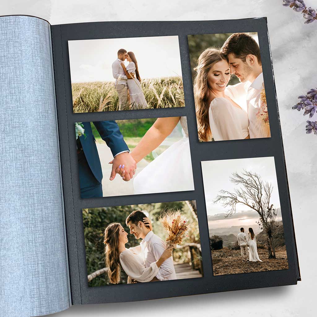 Glamour Black Dry Mount Photo Album Medium - Image 6