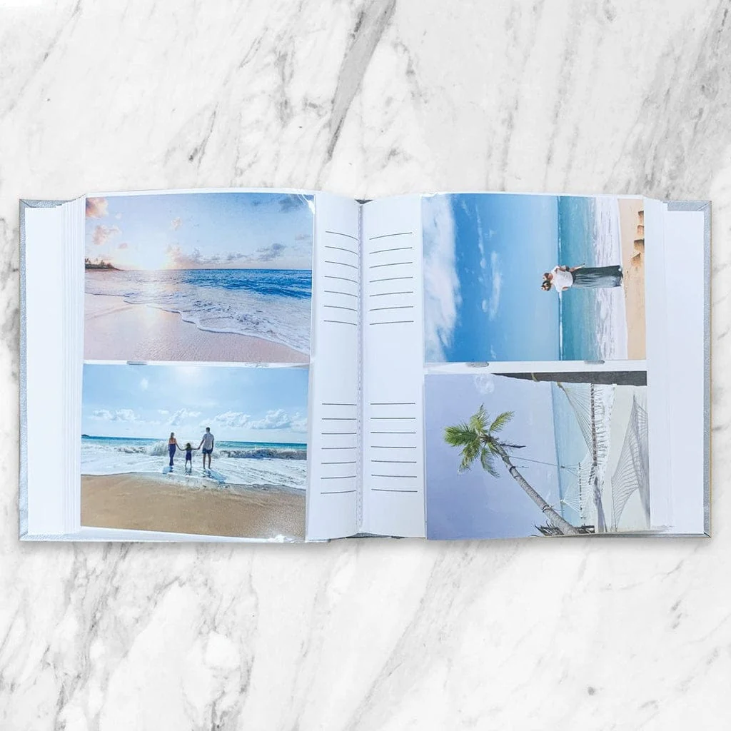 Glamour Silver Slip-In Photo Album 200 Photos Value Pack (2 Pack Bundle) - Image 6