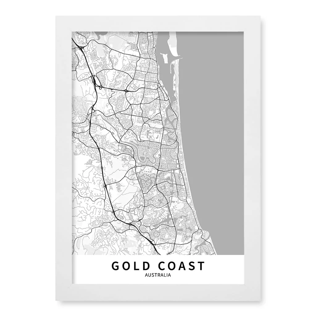 Gold Coast City Map Print - Gold Coast Map Wall Art - Image 11