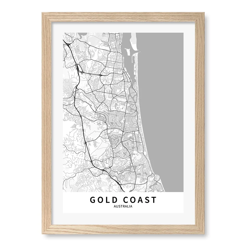 Gold Coast City Map Print - Gold Coast Map Wall Art - Image 12