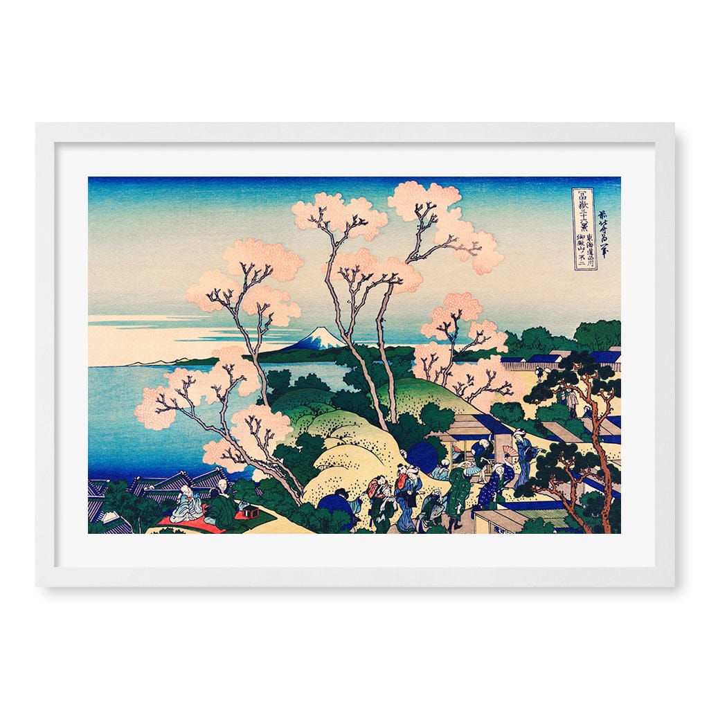 Goten Hill, Shinagawa on the Tokaido- Hokusai Art Print - Image 13