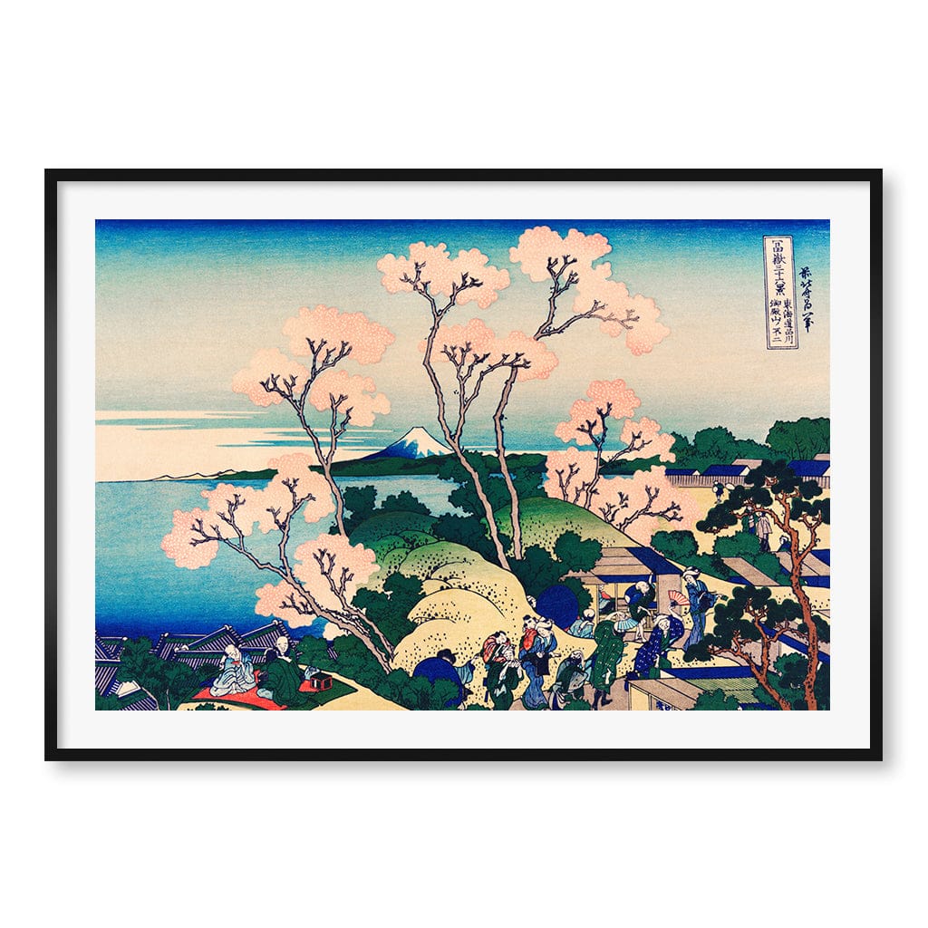 Goten Hill, Shinagawa on the Tokaido- Hokusai Art Print - Image 30