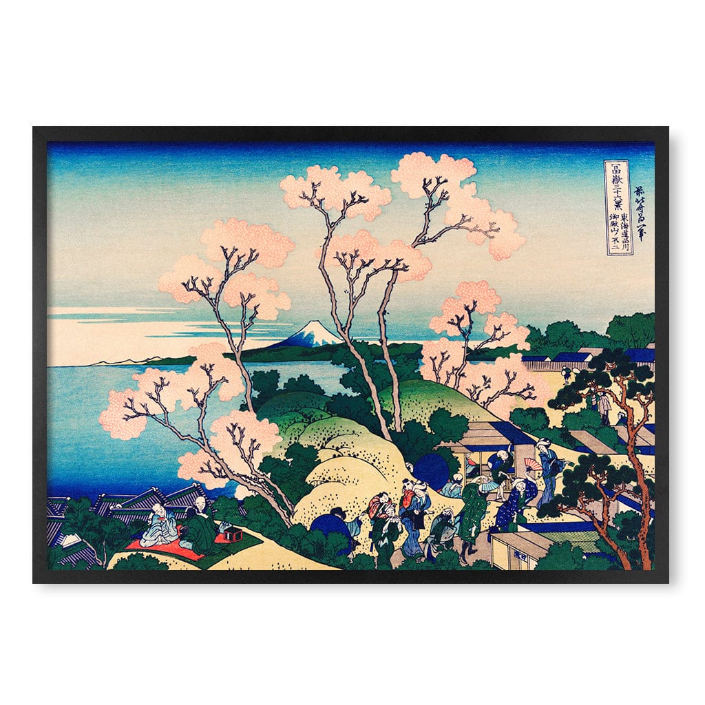 Goten Hill, Shinagawa on the Tokaido- Hokusai Art Print - Image 36
