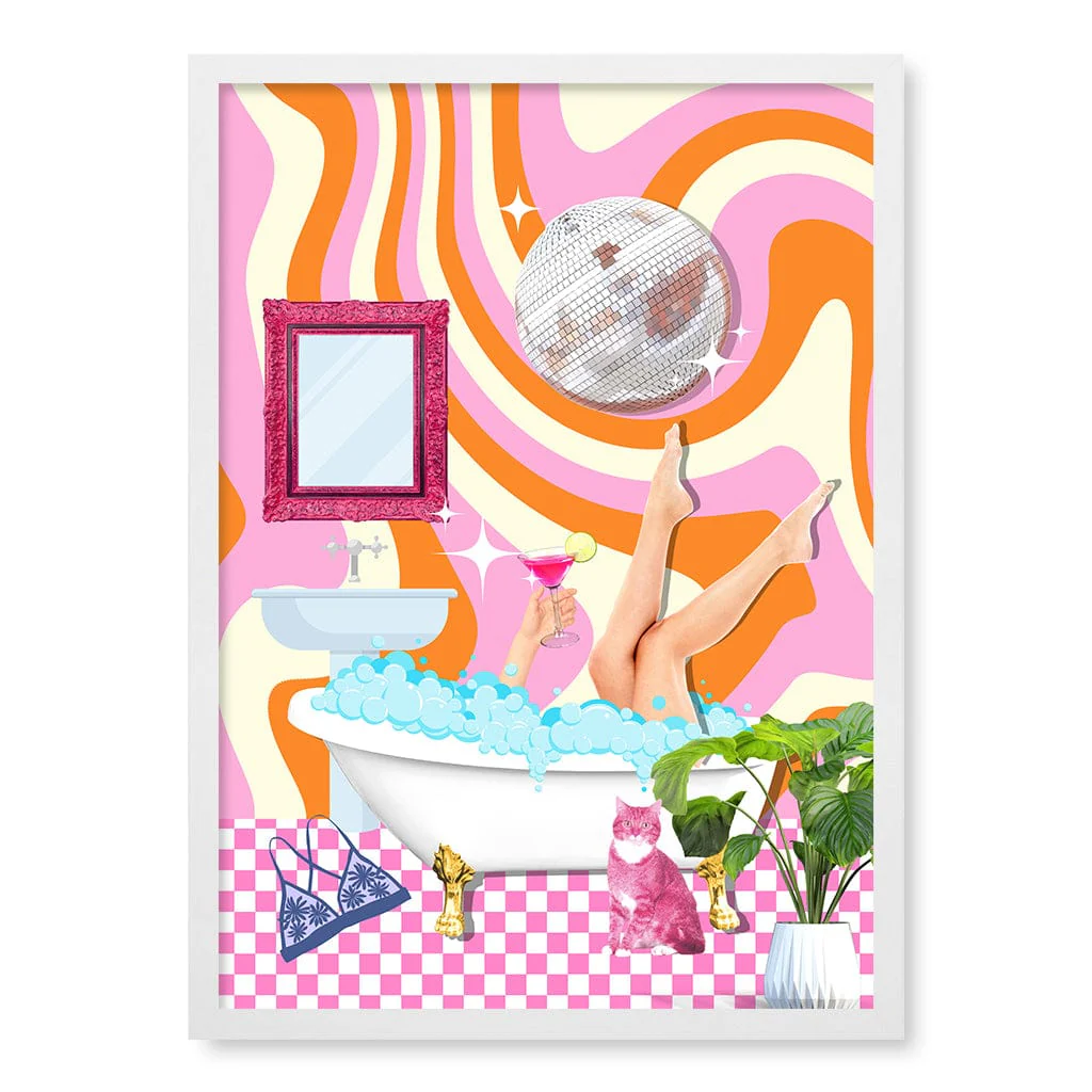Groovy Bathtub Bliss Art Print by Athene Fritsch - Image 10