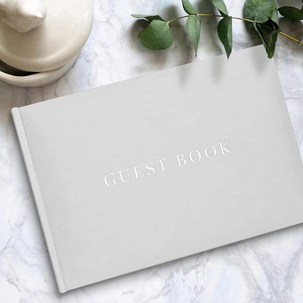 Guest Book White - Linen Covered - 60 pages - Image 7