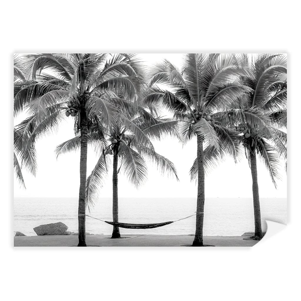Hammock and Palms B&W Wall Art Print - Image 10