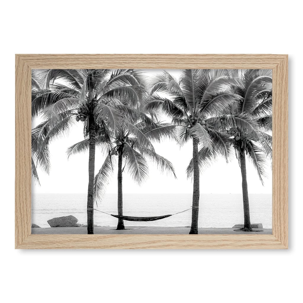 Hammock and Palms B&W Wall Art Print - Image 25