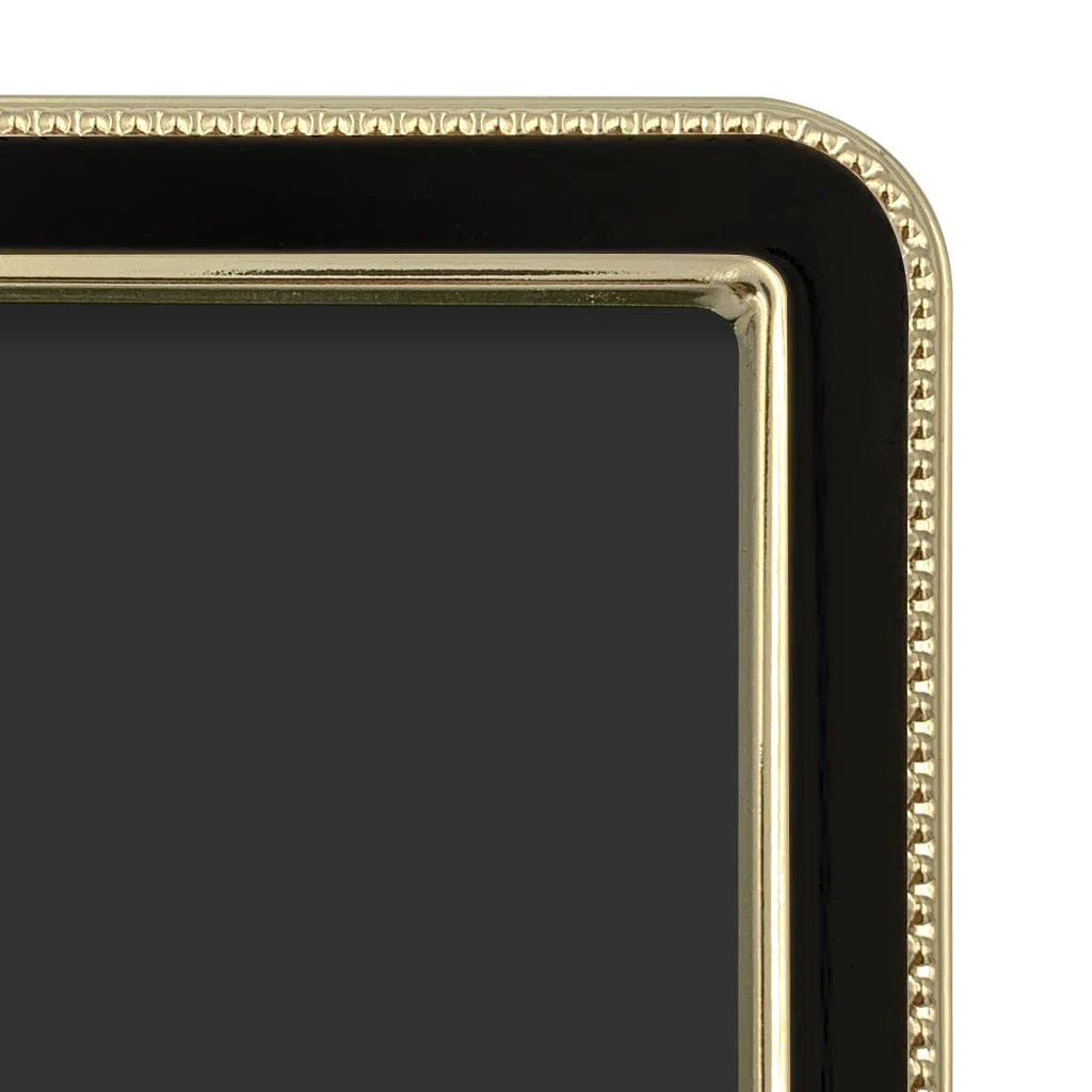 Heirloom Black-Gold Beaded Metal Photo Frame Bundle – 5x7in (2 Pack) - Image 3