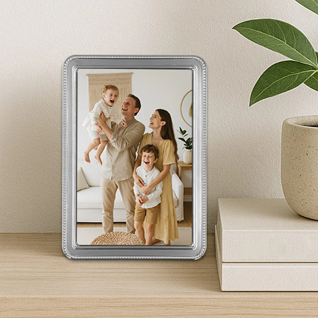 Heirloom Silver Beaded Metal Photo Frame Bundle – 4x6in (2 Pack) - Image 6