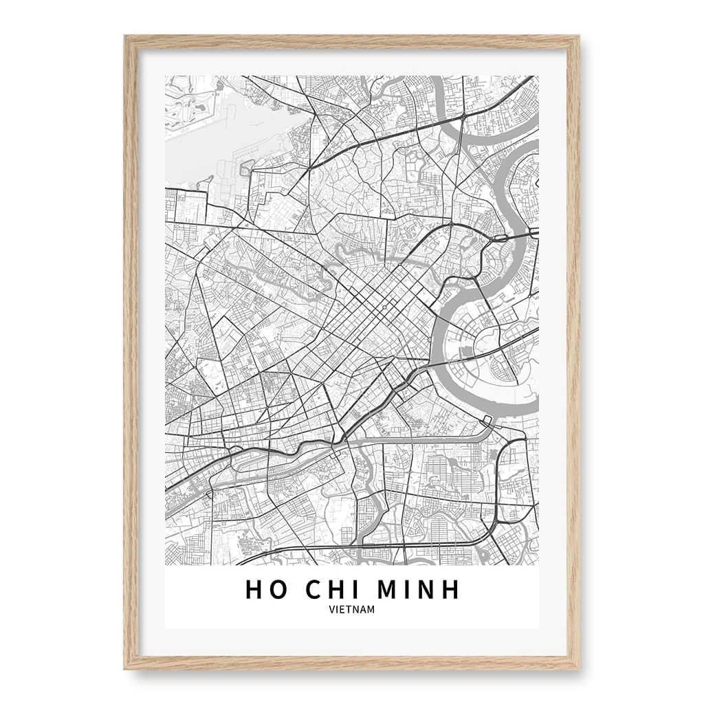Ho Chi Minh City Map Print - Ho Chi Minh City Map Wall Art - Image 29