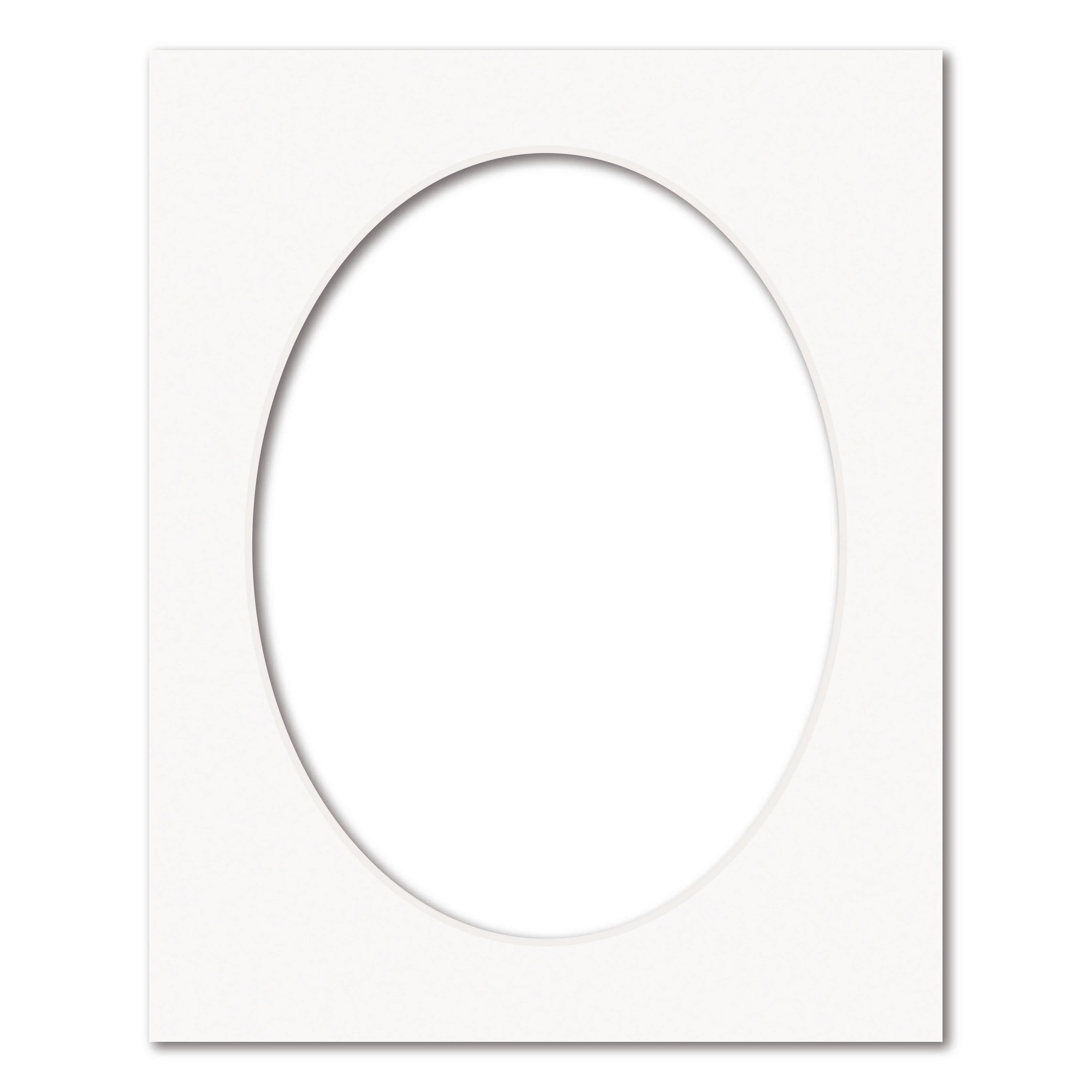 Ice White Acid-Free Oval Mat Board - Image 10