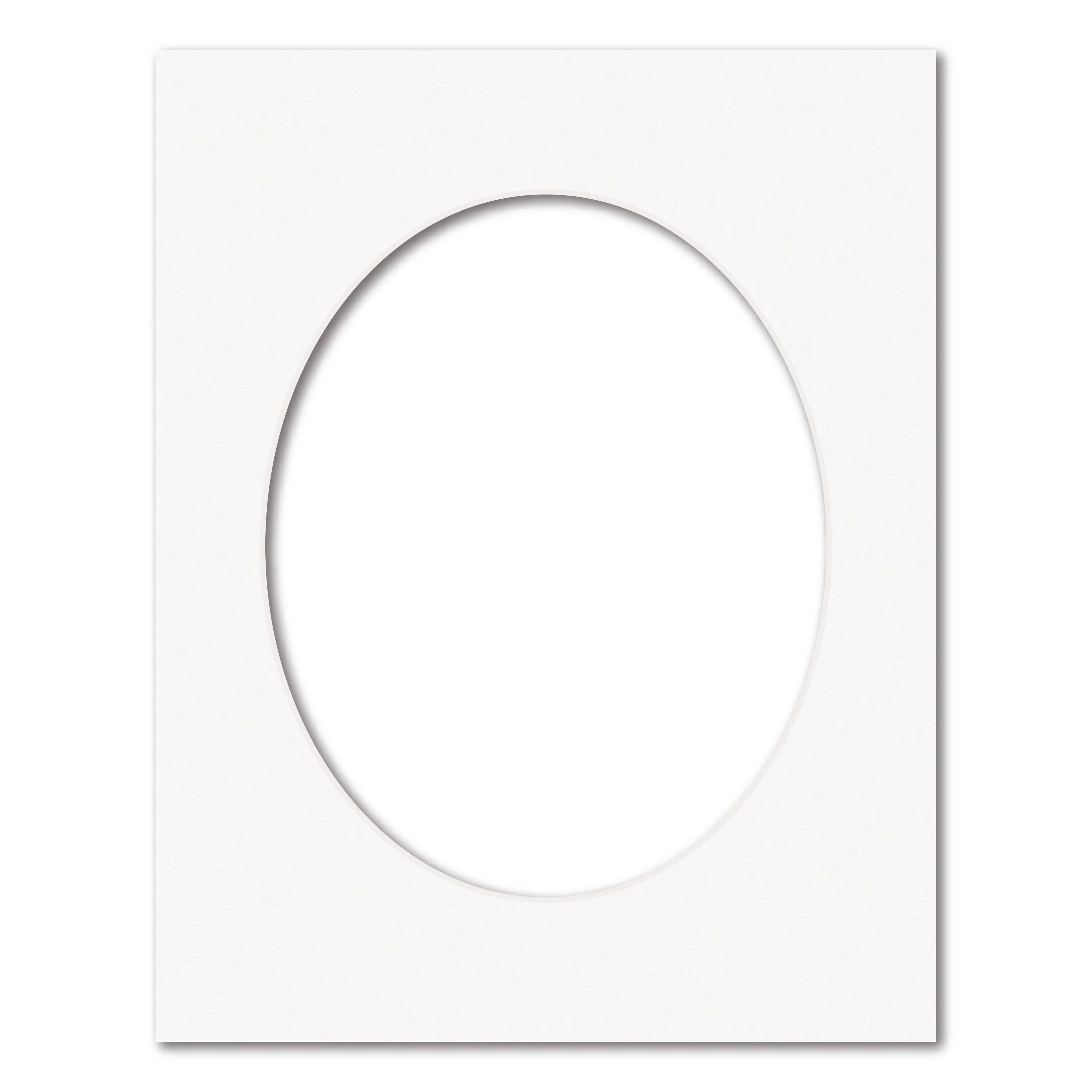 Ice White Acid-Free Oval Mat Board - Image 11