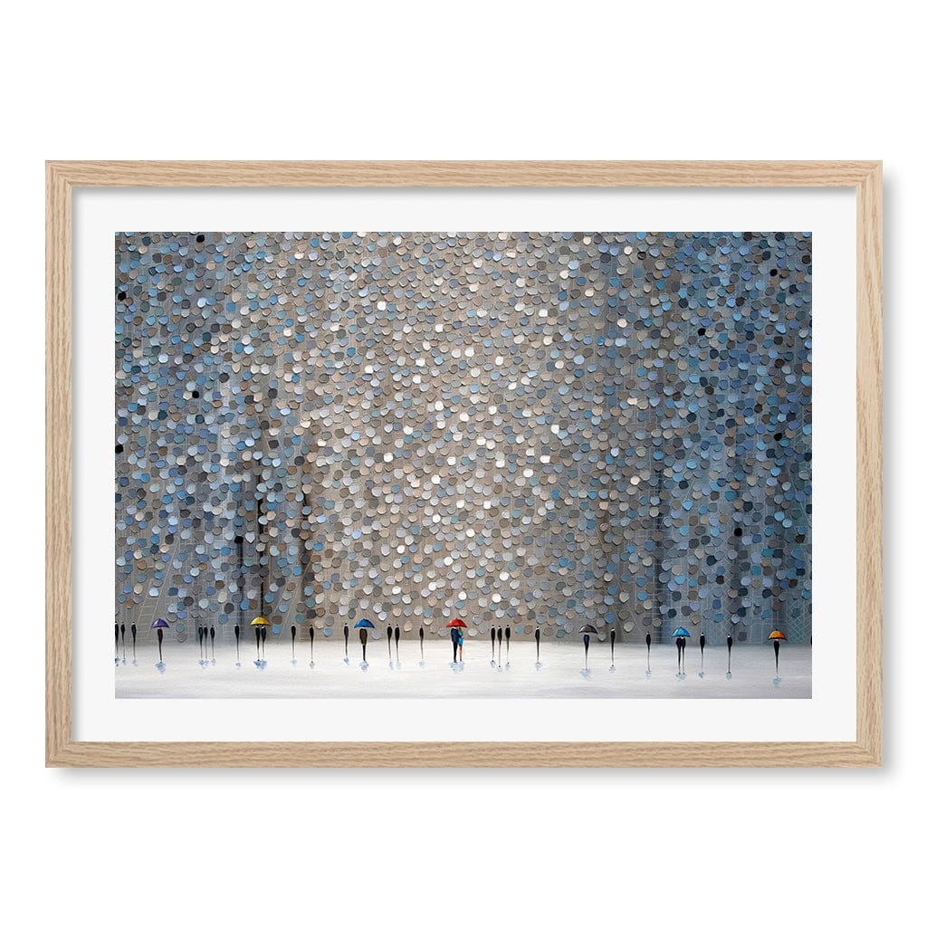 Infinity Rain Modern Wall Art Print
