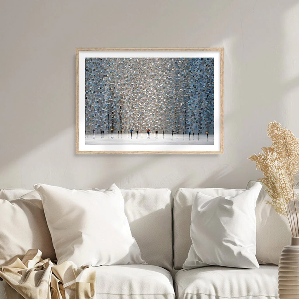 Infinity Rain Modern Wall Art Print - Image 2