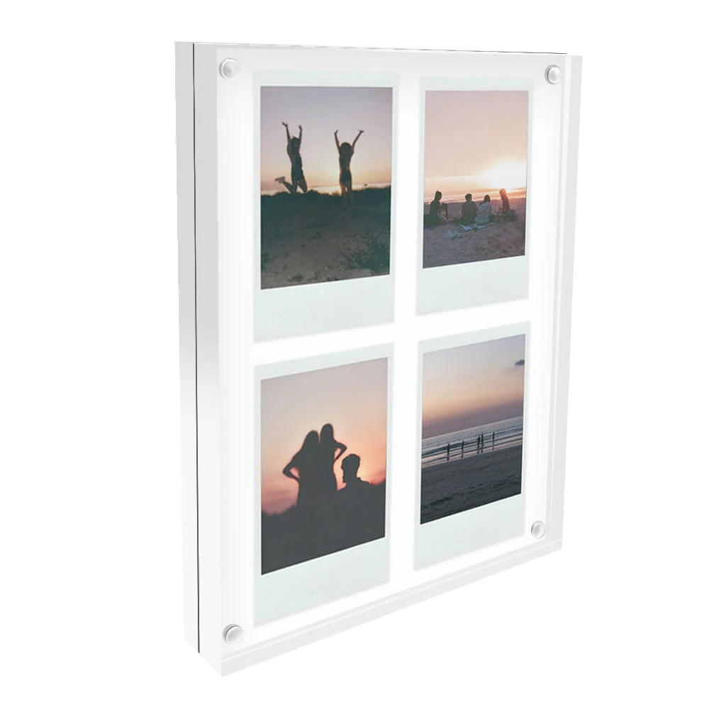 Instax Acrylic Photo Block - 4 Photo Collage Display