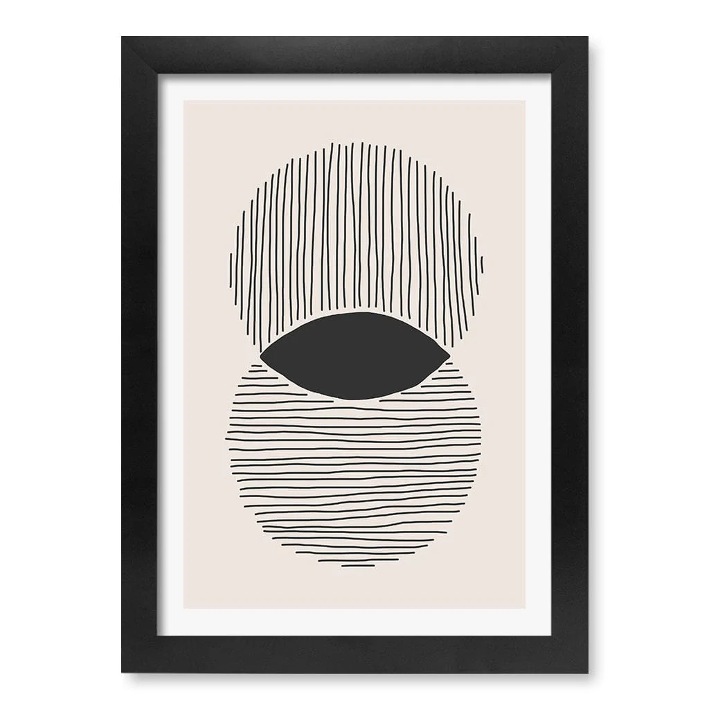 Intersecting Circle Lines Wall Art Print - Image 28