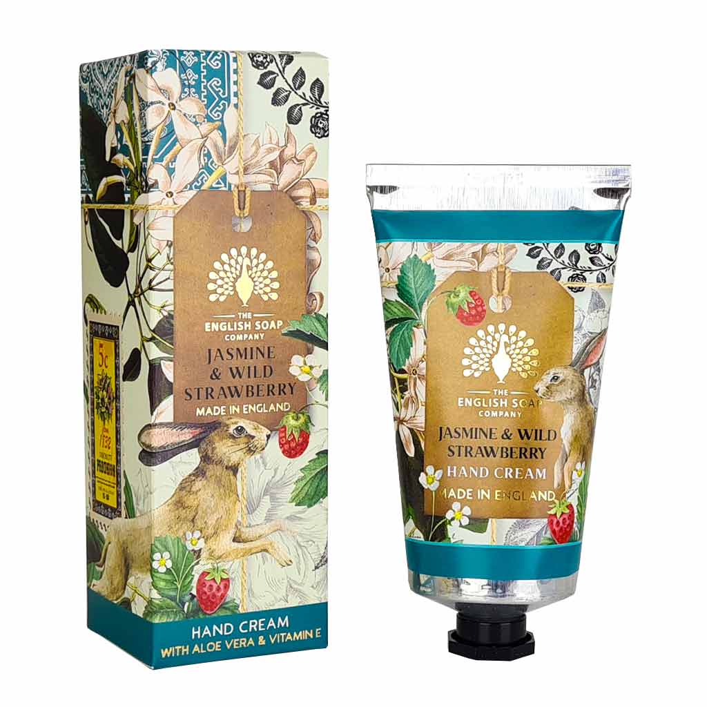 Jasmine & Wild Strawberry Hand Cream 75ml - Image 3