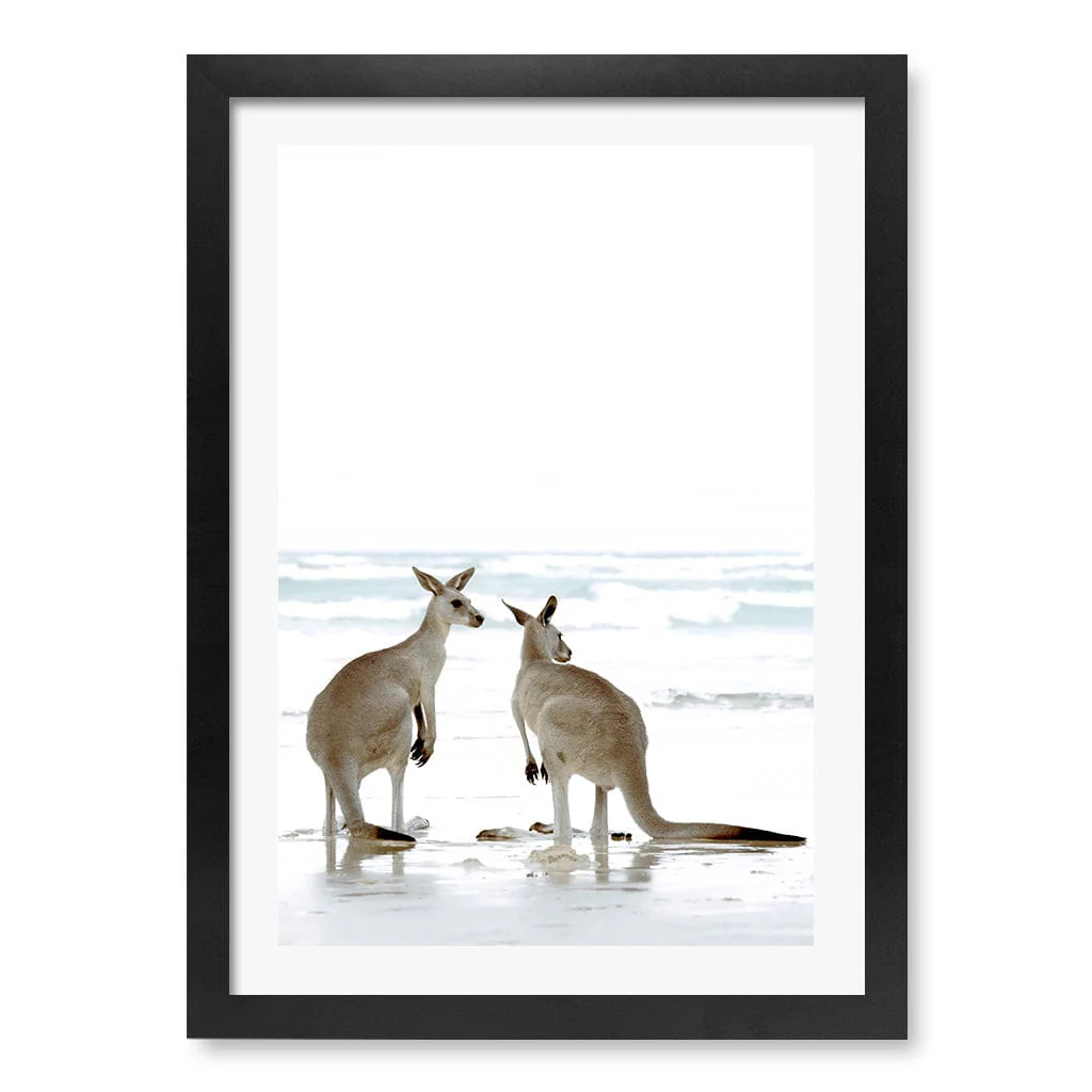 Kangaroo Couple Wall Art Print - Image 33
