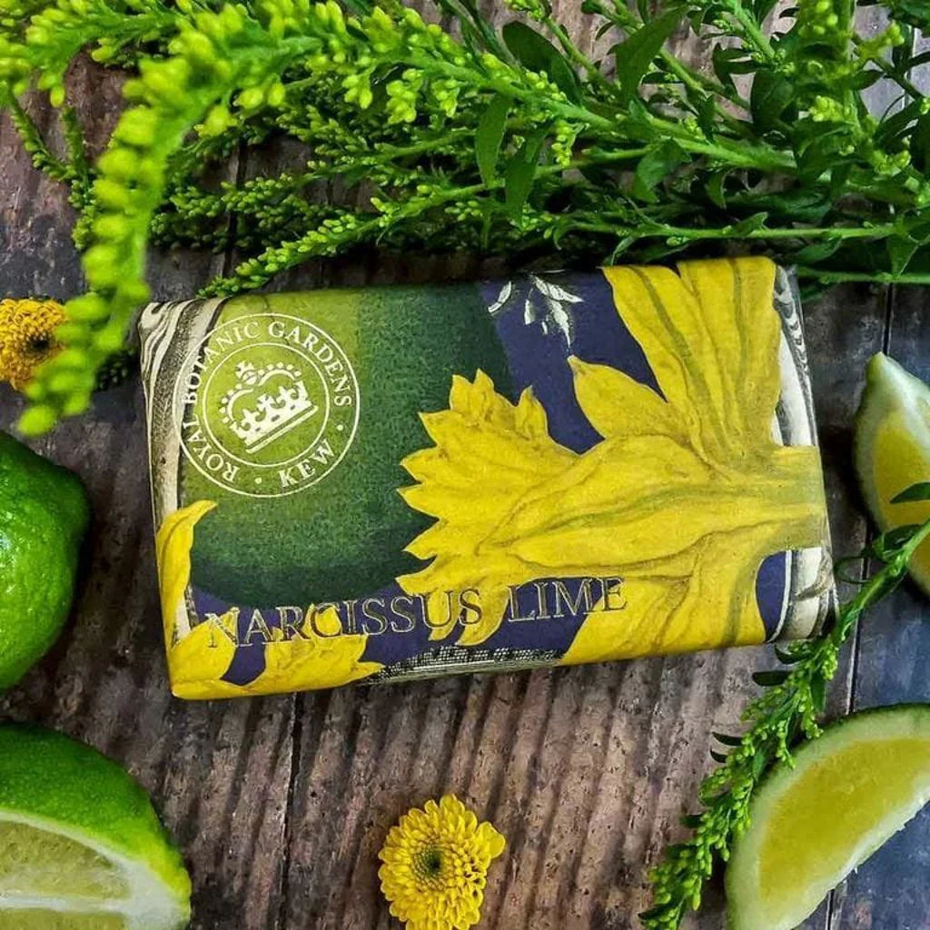 Kew Gardens Narcissus Lime Soap Bar - Image 2