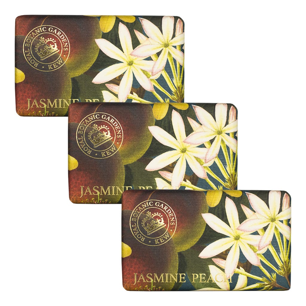 Kew Gardens Jasmine & Peach Soap Bar Bundle Pack (3 x 240g) – The English Soap Company