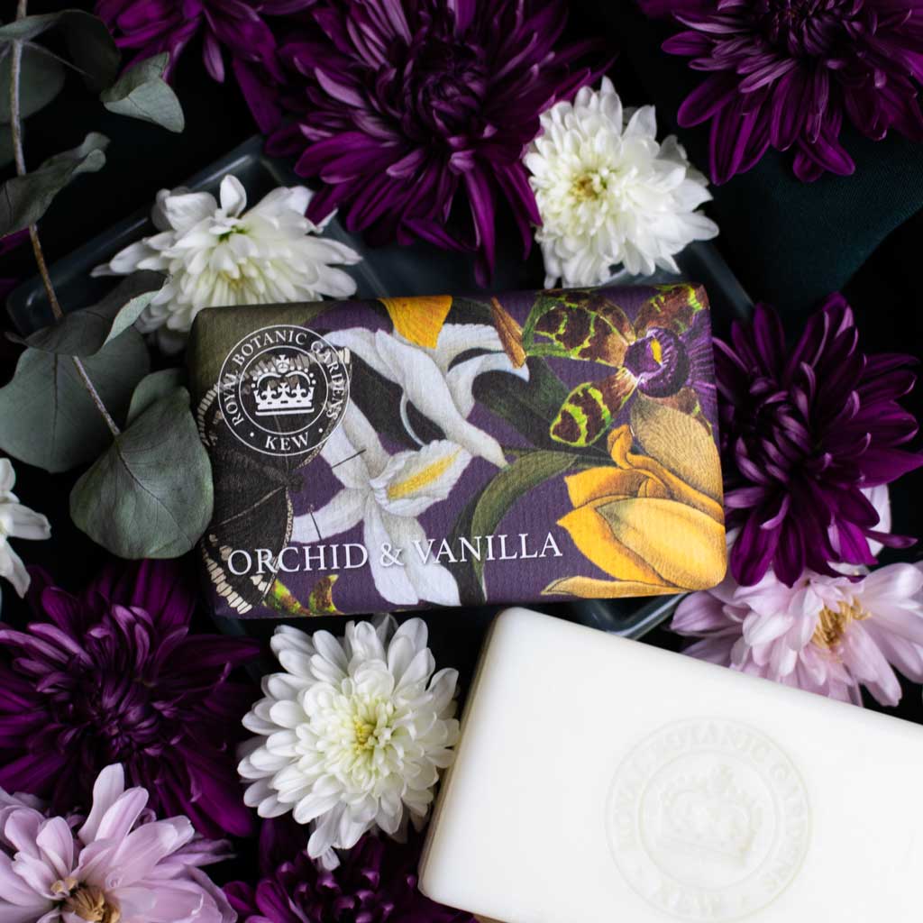Kew Gardens Orchid & Vanilla Soap Bar Bundle Pack (3 x 240g) – The English Soap Company - Image 2