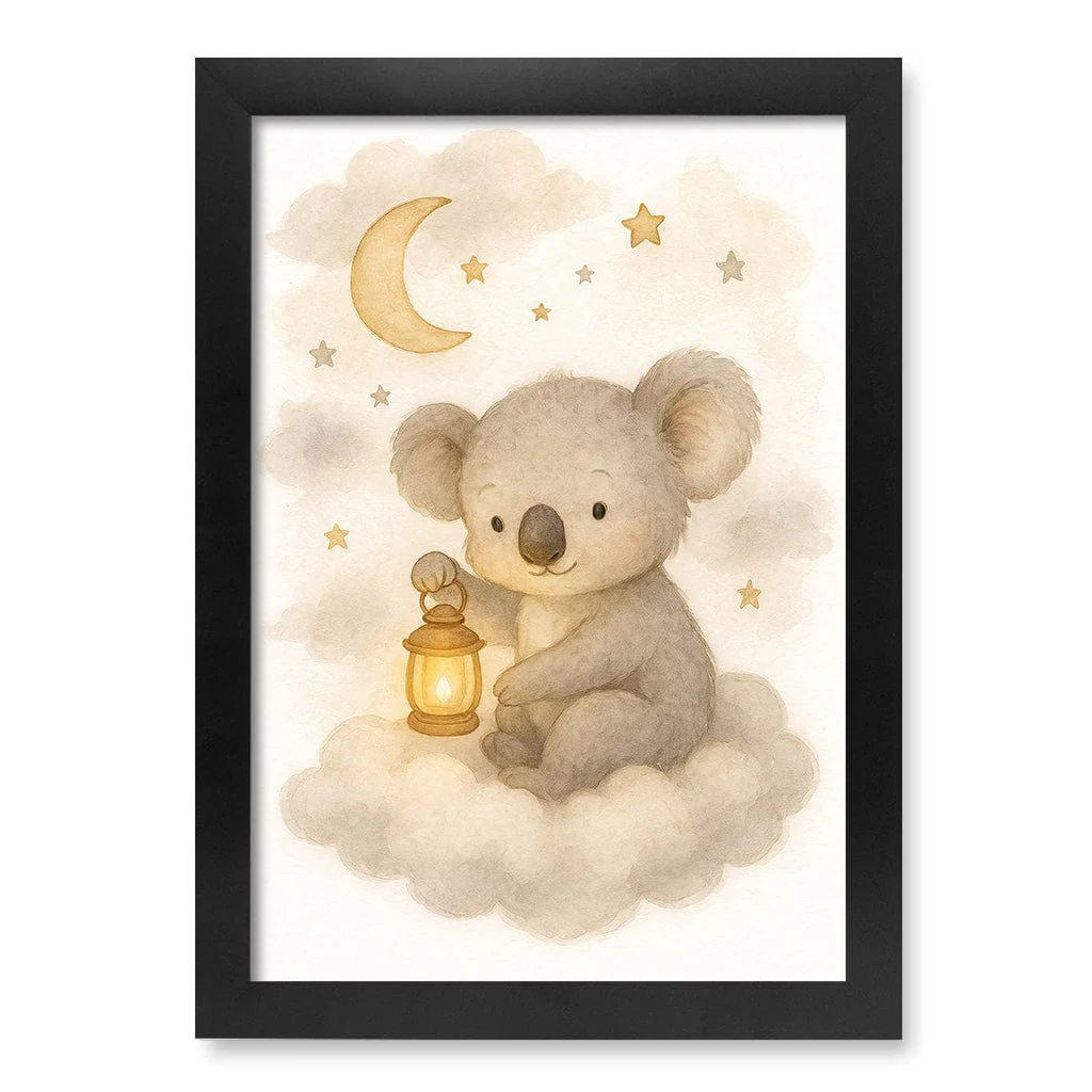 Baby Koala Hanging Lantern Nursery Wall Art Print - Image 15