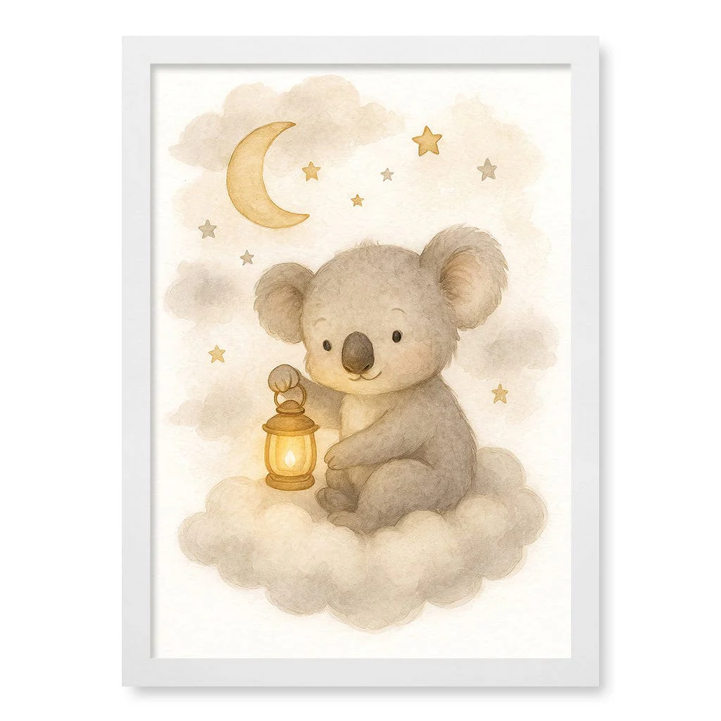 Baby Koala Hanging Lantern Nursery Wall Art Print - Image 17