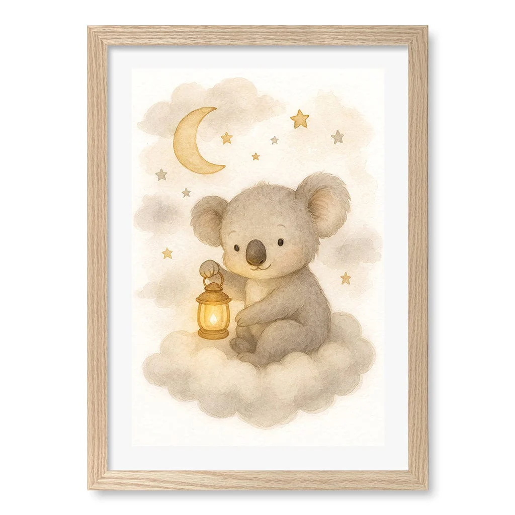 Baby Koala Hanging Lantern Nursery Wall Art Print - Image 18