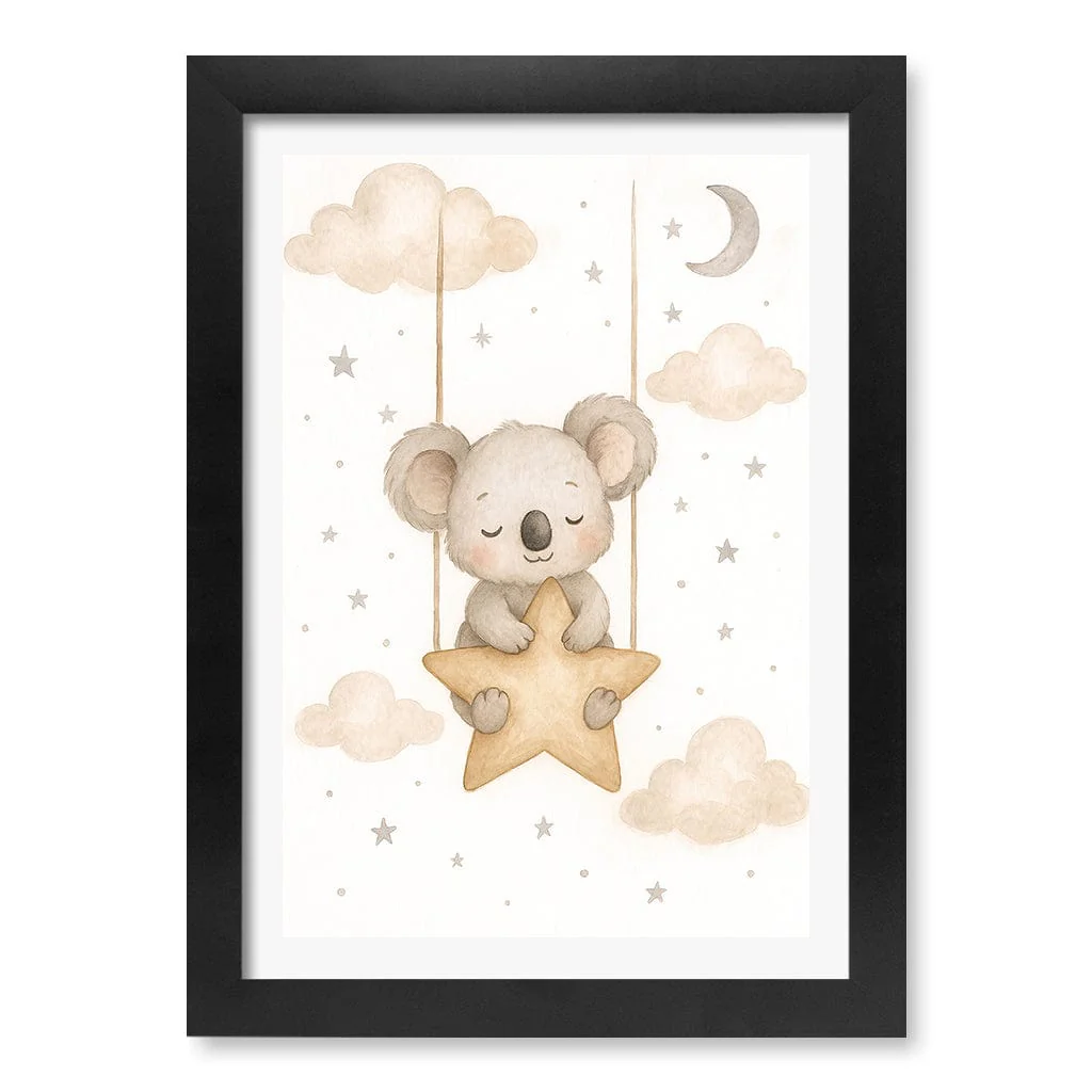 Baby Koala Star Pillow Nursery Wall Art Print - Image 14