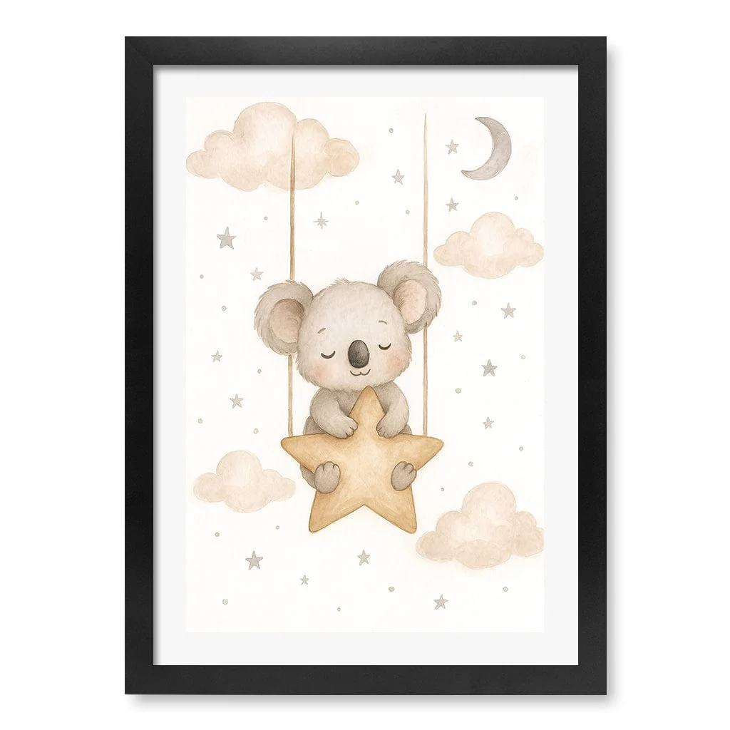 Baby Koala Star Pillow Nursery Wall Art Print - Image 19