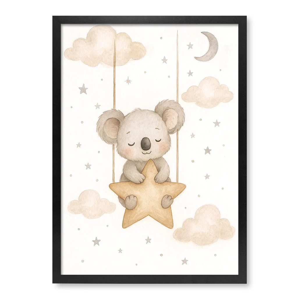 Baby Koala Star Pillow Nursery Wall Art Print - Image 26