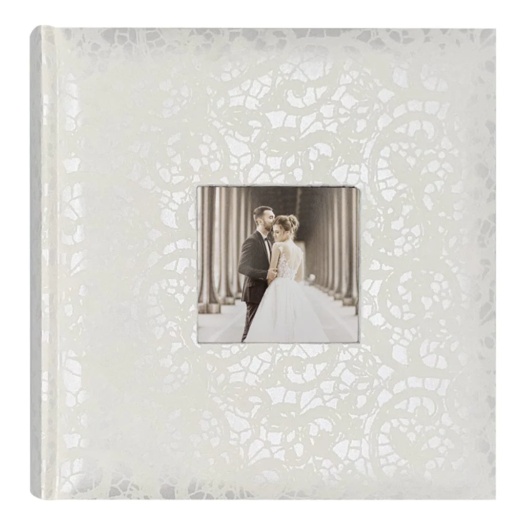 Lace Wedding Slip-In Photo Album 200 Photos (2 Pack Bundle) - Image 3